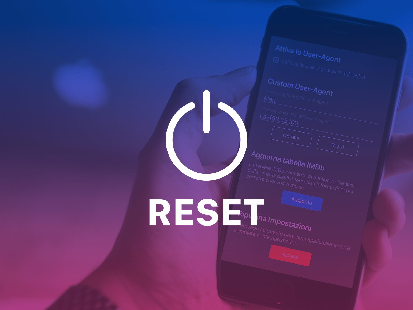 IP Television - Reset App